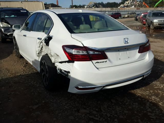 1HGCR2F74GA240435 - 2016 HONDA ACCORD EX WHITE photo 3