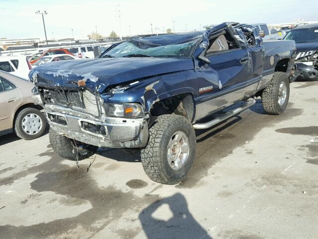 1B7KF2367YJ108589 - 2000 DODGE RAM 2500 BLUE photo 2