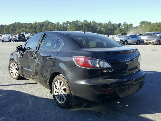 JM1BL1W76C1694279 - 2012 MAZDA 3 BLACK photo 3