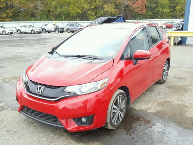 JHMGK5H71GX042796 - 2016 HONDA FIT EX RED photo 2