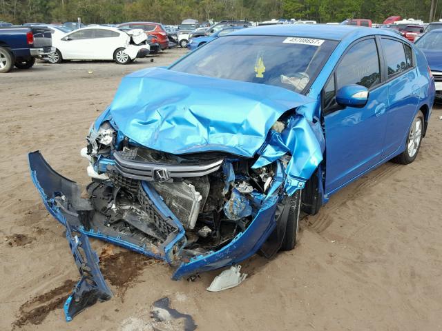 JHMZE2H74AS026532 - 2010 HONDA INSIGHT BLUE photo 2