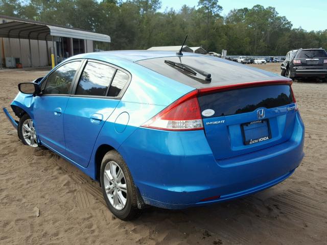 JHMZE2H74AS026532 - 2010 HONDA INSIGHT BLUE photo 3