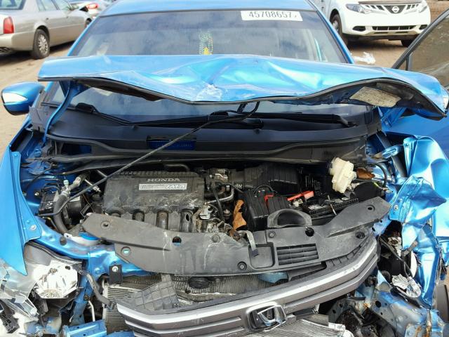 JHMZE2H74AS026532 - 2010 HONDA INSIGHT BLUE photo 7