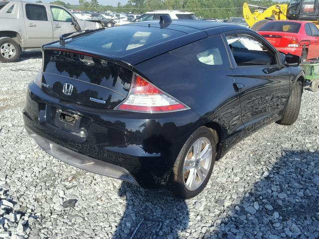 JHMZF1C48CS003813 - 2012 HONDA CR-Z BLACK photo 4