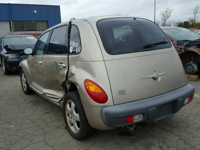 3C4FY58B02T376516 - 2002 CHRYSLER PT CRUISER TAN photo 3