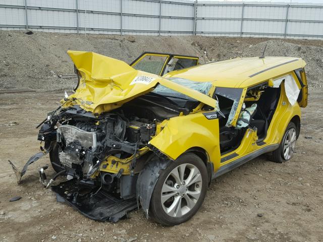 KNDJP3A51G7283344 - 2016 KIA SOUL + YELLOW photo 2