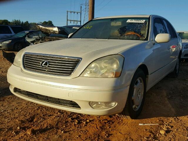 JTHBN30F420082610 - 2002 LEXUS LS 430 WHITE photo 2