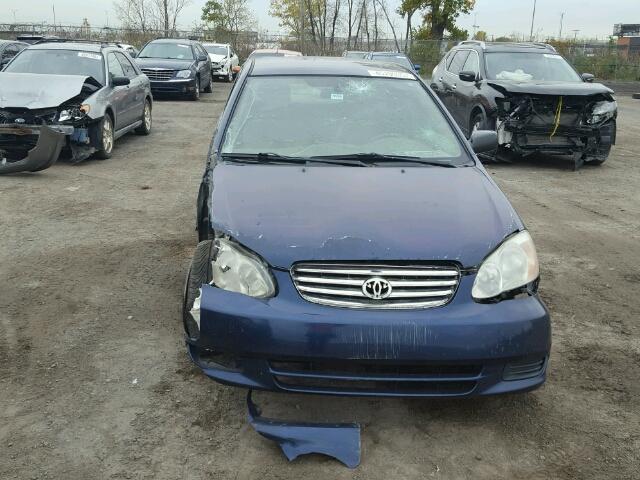 2T1BR32E54C830087 - 2004 TOYOTA COROLLA CE BLUE photo 9