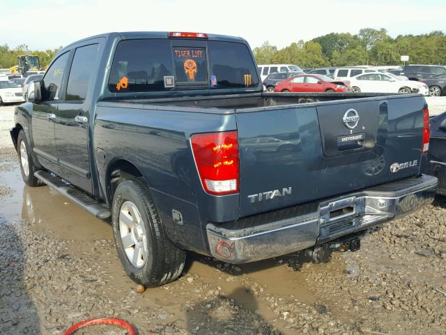 1N6AA07A74N572236 - 2004 NISSAN TITAN XE GREEN photo 3