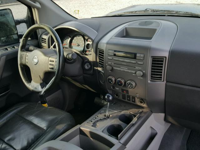 1N6AA07A74N572236 - 2004 NISSAN TITAN XE GREEN photo 9