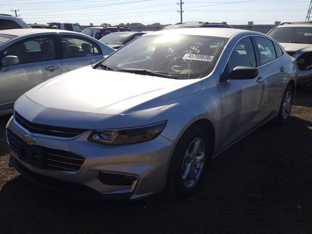 1G1ZB5ST5GF171395 - 2016 CHEVROLET MALIBU LS ვერცხლისფერი ფოტო 2