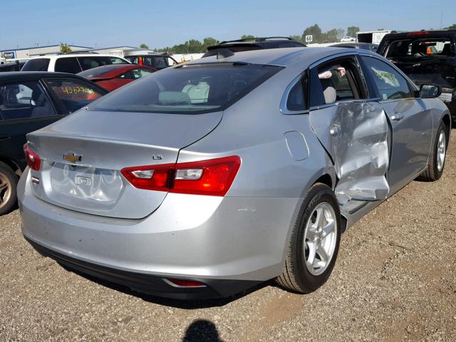 1G1ZB5ST5GF171395 - 2016 CHEVROLET MALIBU LS ვერცხლისფერი ფოტო 4