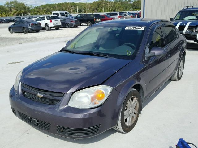 1G1AL55F167840710 - 2006 CHEVROLET COBALT LT CHARCOAL photo 2