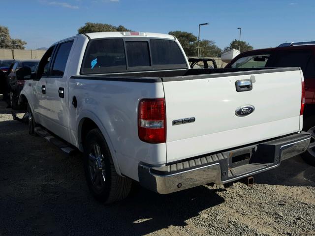 1FTPW12586KB04406 - 2006 FORD F150 SUPER WHITE photo 3