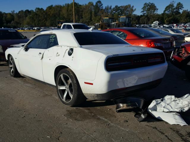 2C3CDZBT2GH325837 - 2016 DODGE CHALLENGER WHITE photo 3