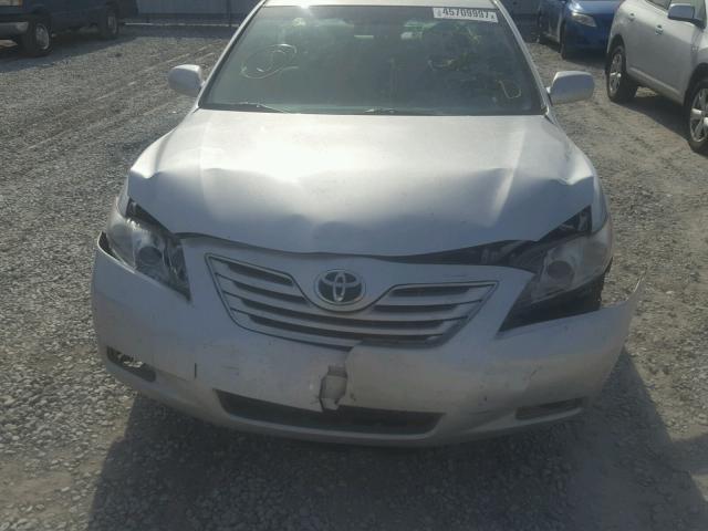 4T1BE46K39U310123 - 2009 TOYOTA CAMRY BASE SILVER photo 9