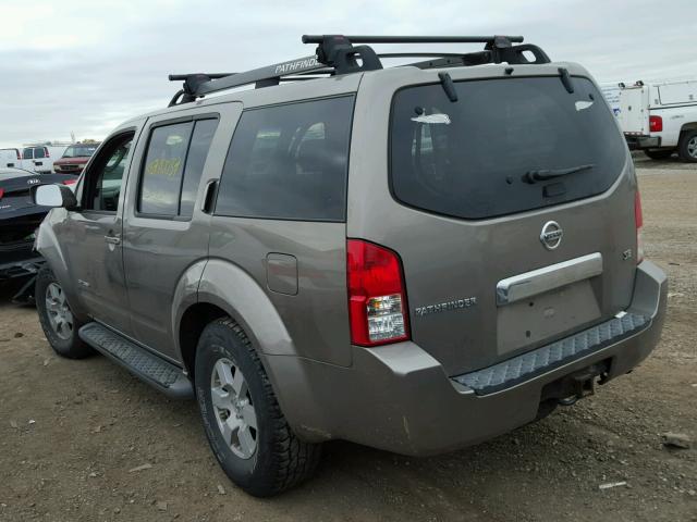 5N1AR18W06C635618 - 2006 NISSAN PATHFINDER TAN photo 3