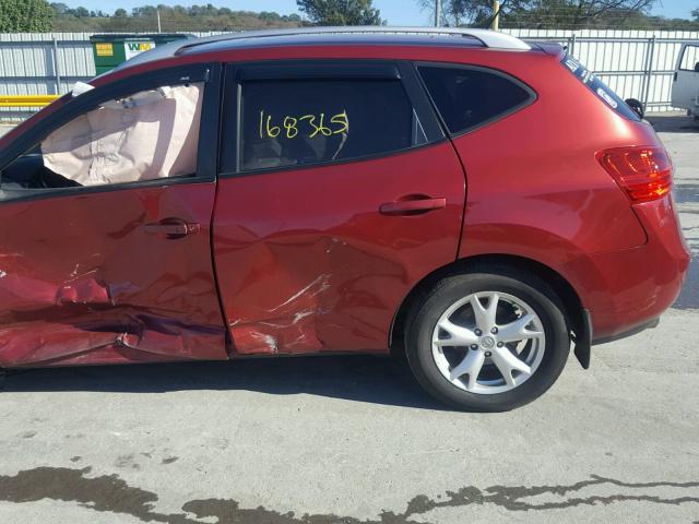 JN8AS58V79W168700 - 2009 NISSAN ROGUE S RED photo 10