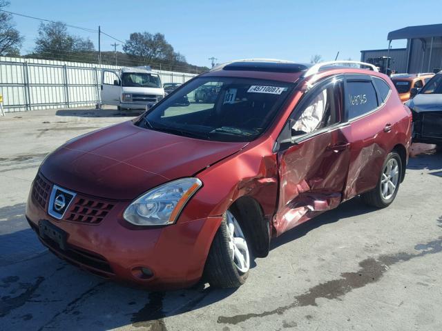 JN8AS58V79W168700 - 2009 NISSAN ROGUE S RED photo 2