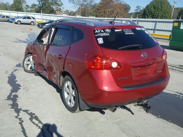 JN8AS58V79W168700 - 2009 NISSAN ROGUE S RED photo 3