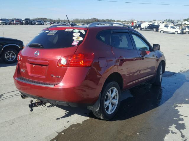 JN8AS58V79W168700 - 2009 NISSAN ROGUE S RED photo 4