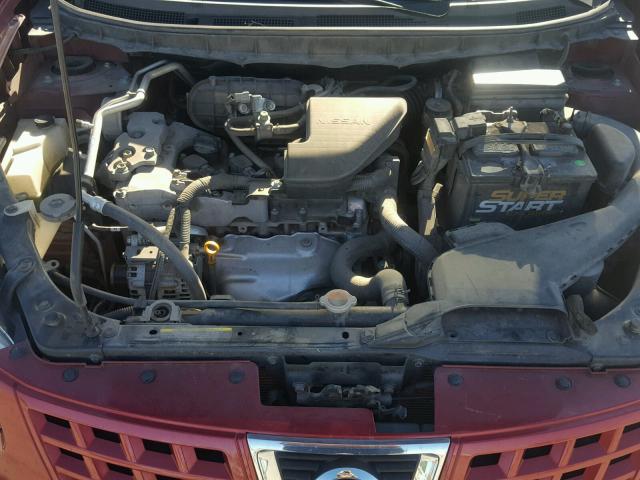 JN8AS58V79W168700 - 2009 NISSAN ROGUE S RED photo 7