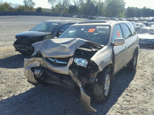 2HNYD18652H513579 - 2002 ACURA MDX TOURIN TAN photo 2