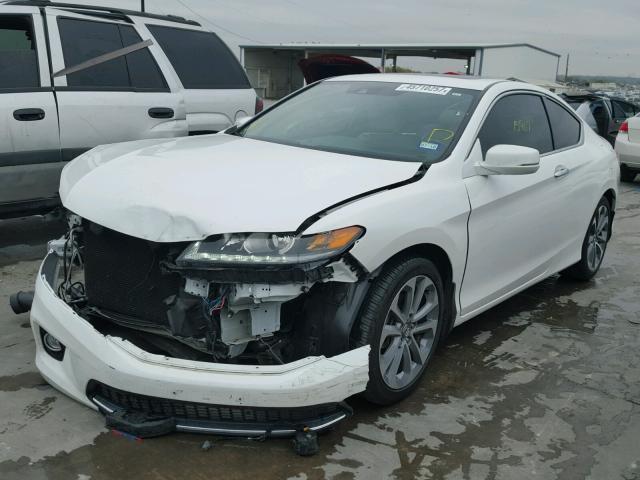 1HGCT2B89FA004698 - 2015 HONDA ACCORD EXL WHITE photo 2