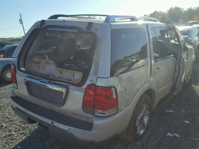 5LMEU68H75ZJ12118 - 2005 LINCOLN AVIATOR BEIGE photo 4