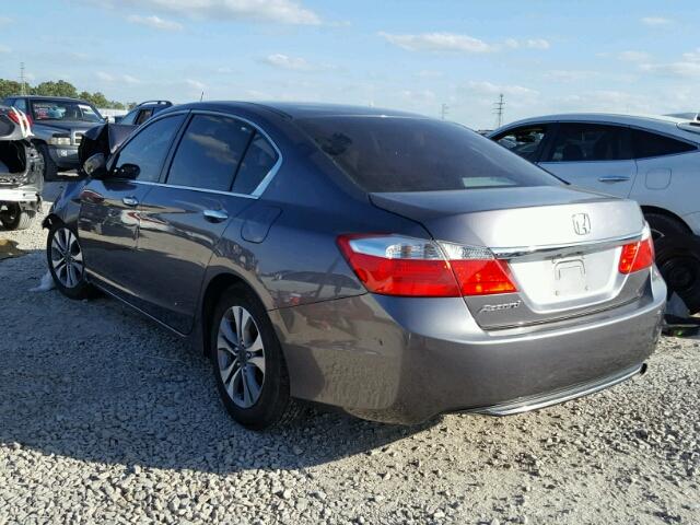 1HGCR2F34EA162782 - 2014 HONDA ACCORD LX GRAY photo 3