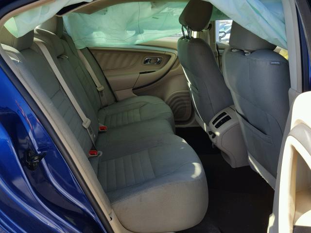 1FAHP2D88DG152671 - 2013 FORD TAURUS SE BLUE photo 6