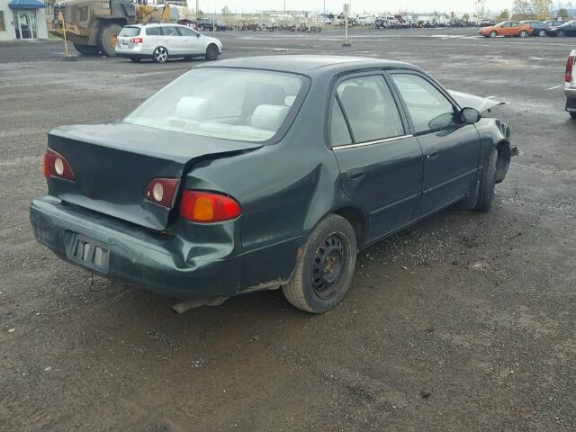 2T1BR12E11C853026 - 2001 TOYOTA COROLLA CE GREEN photo 4