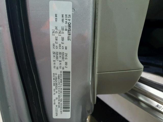 2V8HW34199R595203 - 2009 VOLKSWAGEN ROUTAN SE SILVER photo 10