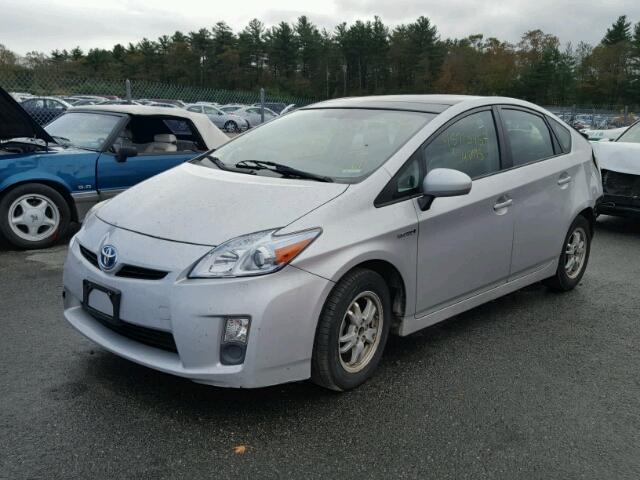 JTDKN3DU0A0031548 - 2010 TOYOTA PRIUS SILVER photo 2