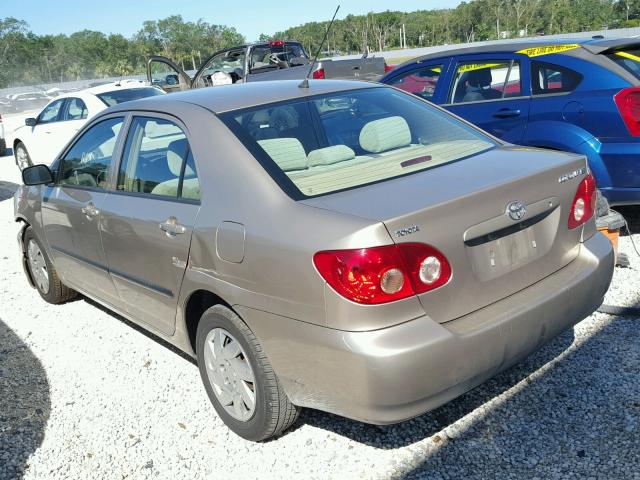 1NXBR32E75Z562742 - 2005 TOYOTA COROLLA CE TAN photo 3