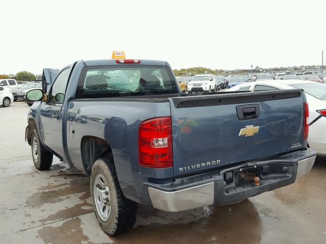 1GCEC14XX8Z260911 - 2008 CHEVROLET SILVERADO BLUE photo 3