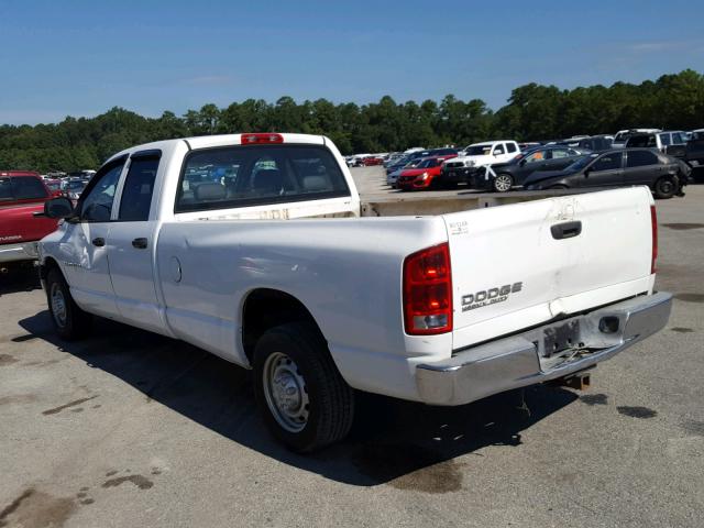 3D7KA28D64G256384 - 2004 DODGE RAM 2500 S WHITE photo 3