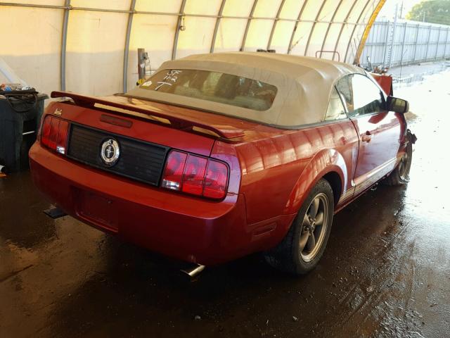 1ZVFT84N065146283 - 2006 FORD MUSTANG RED photo 4