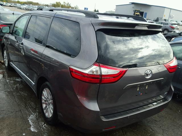 5TDYZ3DC9HS774514 - 2017 TOYOTA SIENNA GRAY photo 3