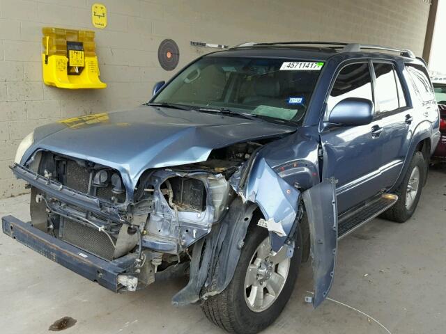 JTEZT17RX40017477 - 2004 TOYOTA 4RUNNER BLUE photo 2