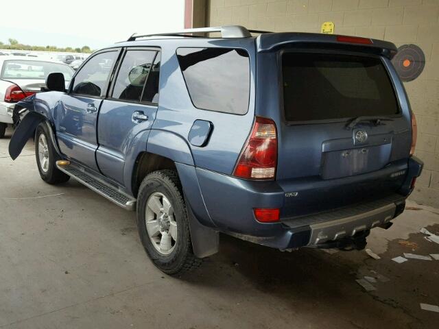 JTEZT17RX40017477 - 2004 TOYOTA 4RUNNER BLUE photo 3