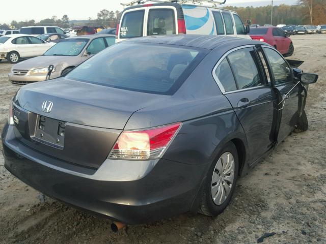 1HGCP26339A014747 - 2009 HONDA ACCORD LX GRAY photo 4