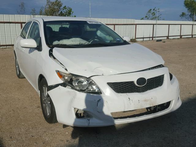 1NXBU40E09Z068686 - 2009 TOYOTA COROLLA BA WHITE photo 1