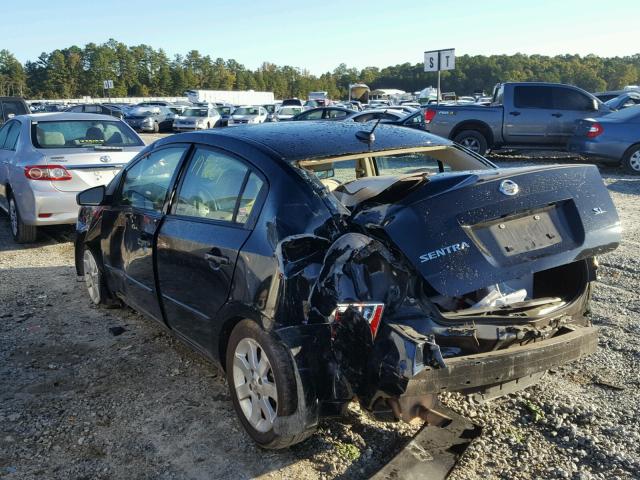 3N1AB61E58L657311 - 2008 NISSAN SENTRA BLACK photo 3