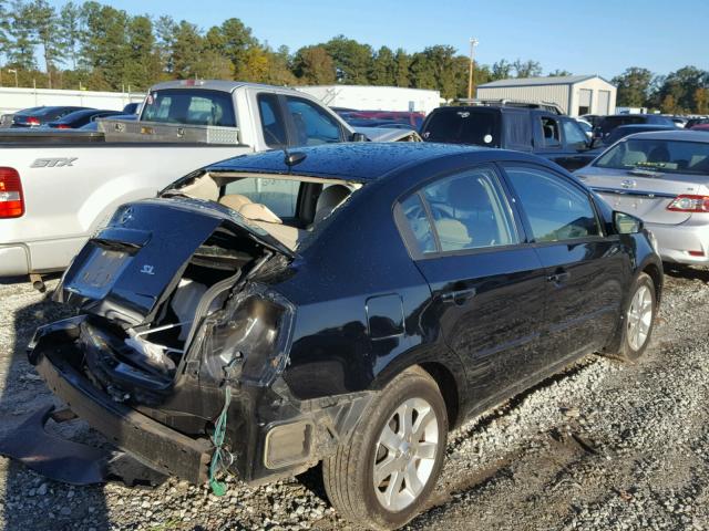 3N1AB61E58L657311 - 2008 NISSAN SENTRA BLACK photo 4