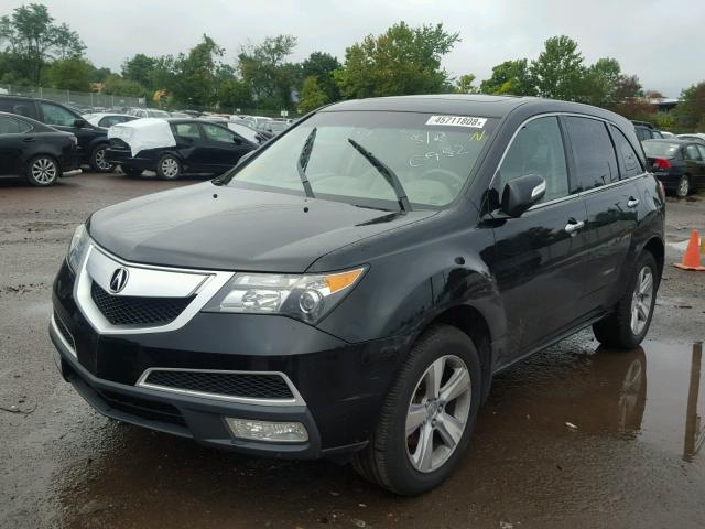 2HNYD2H34CH540589 - 2012 ACURA MDX TECHNO BLACK photo 2