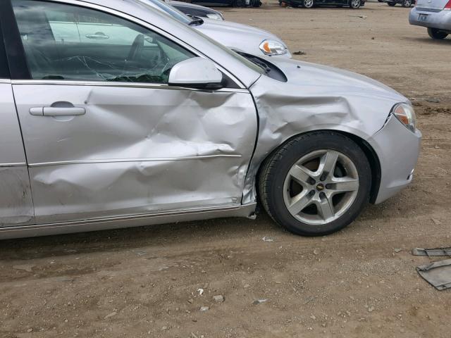 1G1ZH57B69F144613 - 2009 CHEVROLET MALIBU 1LT ვერცხლისფერი ფოტო 9