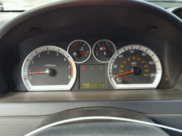 KL1TD56E79B344886 - 2009 CHEVROLET AVEO LS RED photo 8