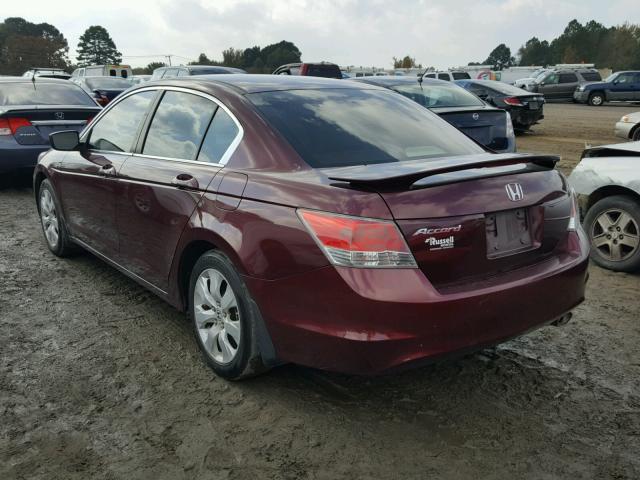 1HGCP26799A063860 - 2009 HONDA ACCORD MAROON photo 3