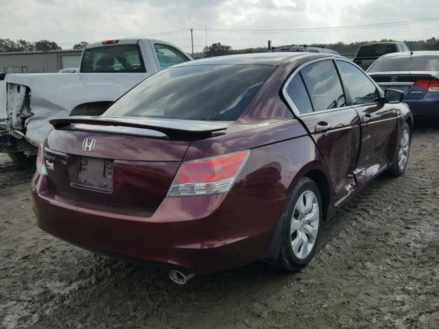 1HGCP26799A063860 - 2009 HONDA ACCORD MAROON photo 4